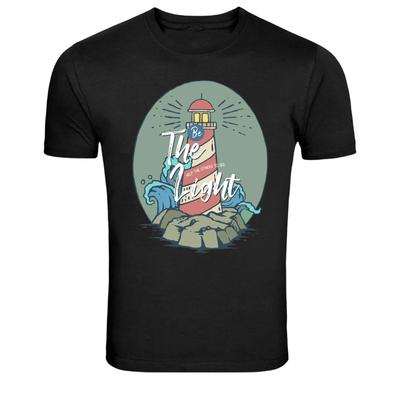 Lighthouse Be The Light Ocean Waves Coastal T-Shirt