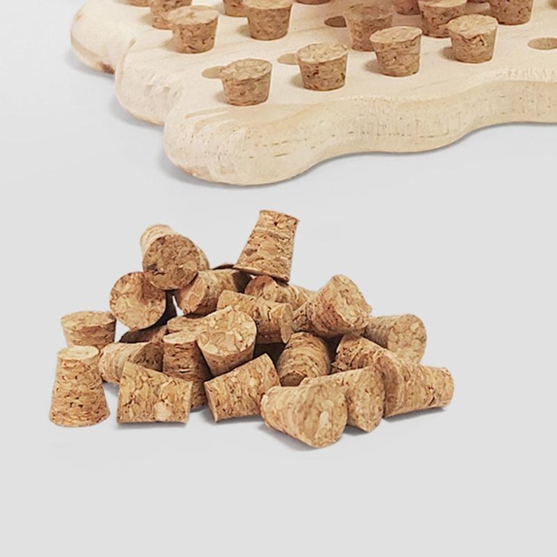 Bird Block Pecking Toy Bird Grinding Cork Toy Standing Perches for Small Large Bird Birdcages Decors Molar Toy