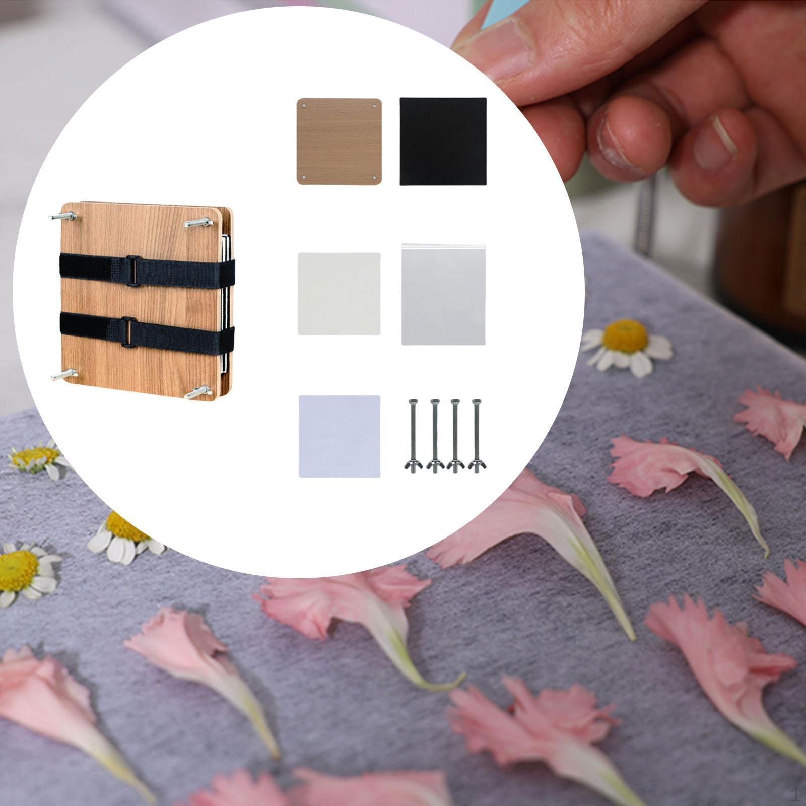 

Набор для прессования цветов Пресс для листьев растений для закладок, фоторамок, альбомов 15cmx15cm