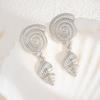 Ohrstecker mit übertriebenem Sternmotiv, für Sommer, Strand, Ozean, personalisierbar, trendig, Urlaub, Kunstperle, Seestern, Metallohrring für Frauen und Mädchen