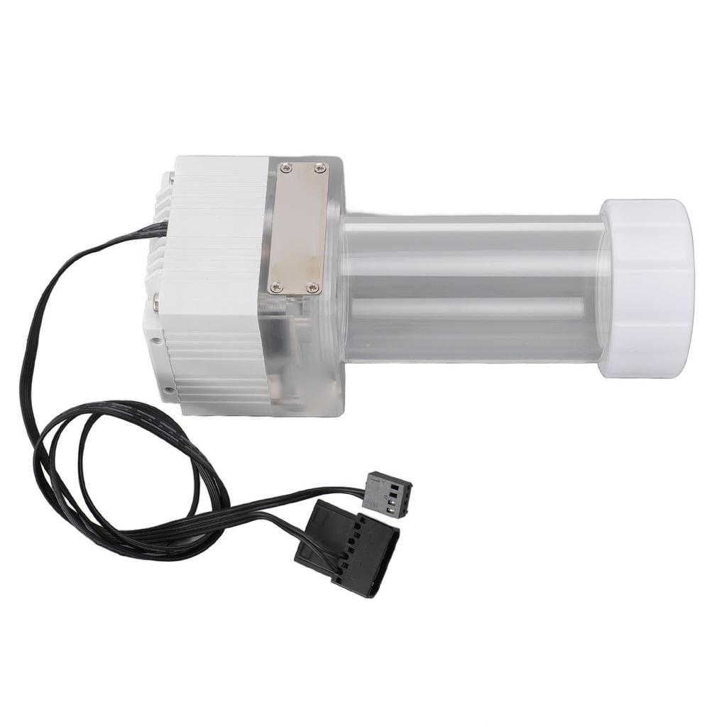 Water Cooling Pump Tank 30 Mesh Filter Mesh Sine Wave Drive 125ml Capacity G1 4 Water Pump Tank for Water Cooling