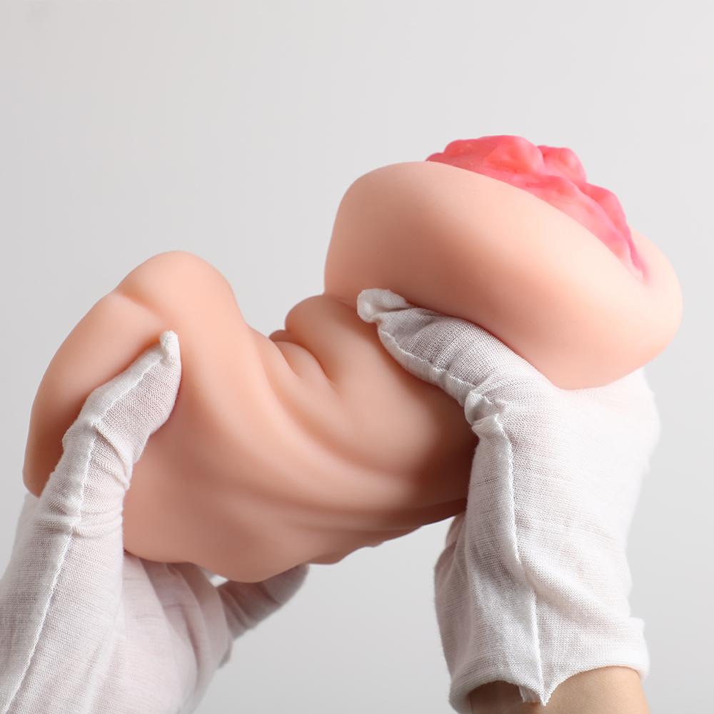 2 in 1 Male Masturbator Adult Sex Toys, 3D Textured with Sexy Realistic Vagina Tight Anus, Mens Stroker Sex Doll for Man Masturbation 660g