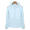 UPF 50+ Sun Protection Hoodie Jacket, Lightweight Ice Silk Breathable Sunscreen Clothing with Pockets for Fishing, Hiking