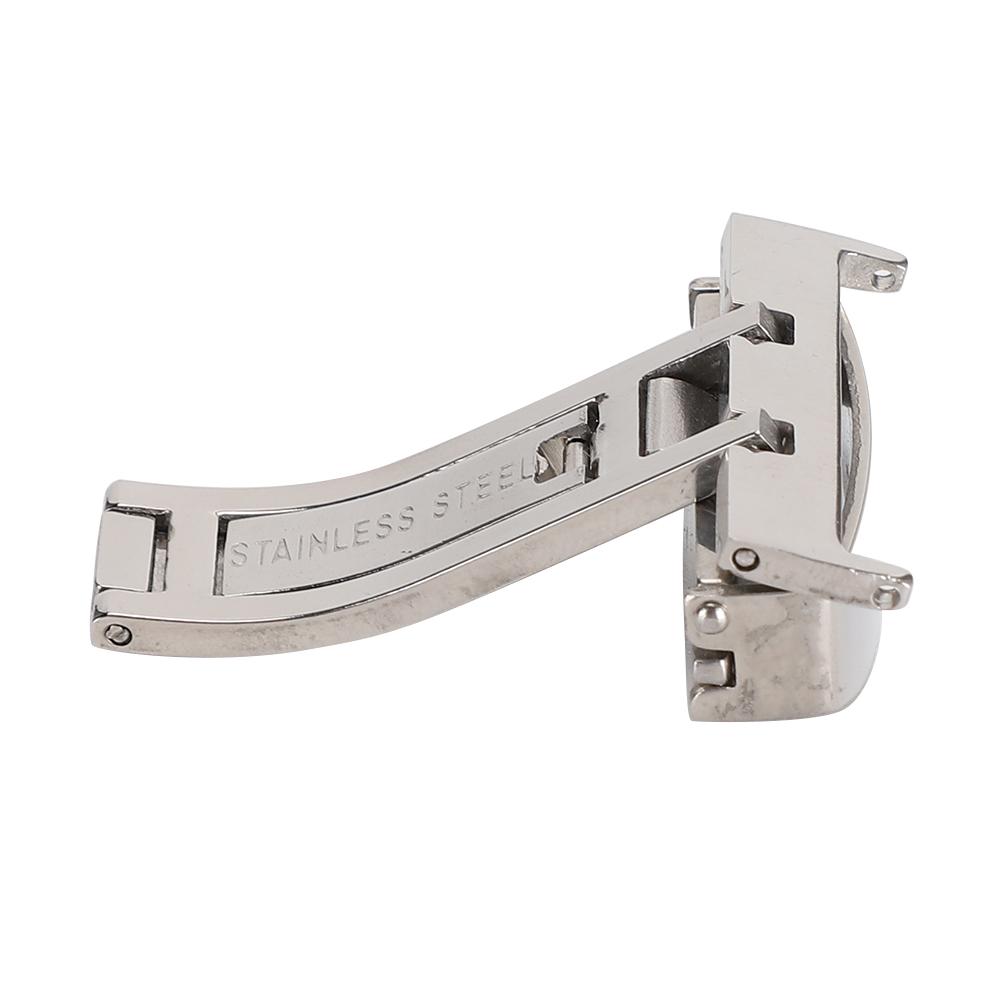 Edelstahl Single Fold Watch Verschluss Schnalle Armband Verschluss Ersatz Zubehör