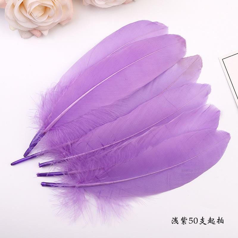 50Pcsdiy Feather Hard Big Floating Feather Wedding Dress Toddler Handmade Decorative Material Mask Feather