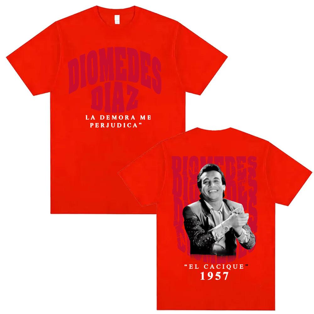 Singer Diomedes Diaz El Casique 1957 Merch Tee Shirt Men Women Fashion Retro Casual Tshirt Summer Tops Cozy T Shirt Streetwear M