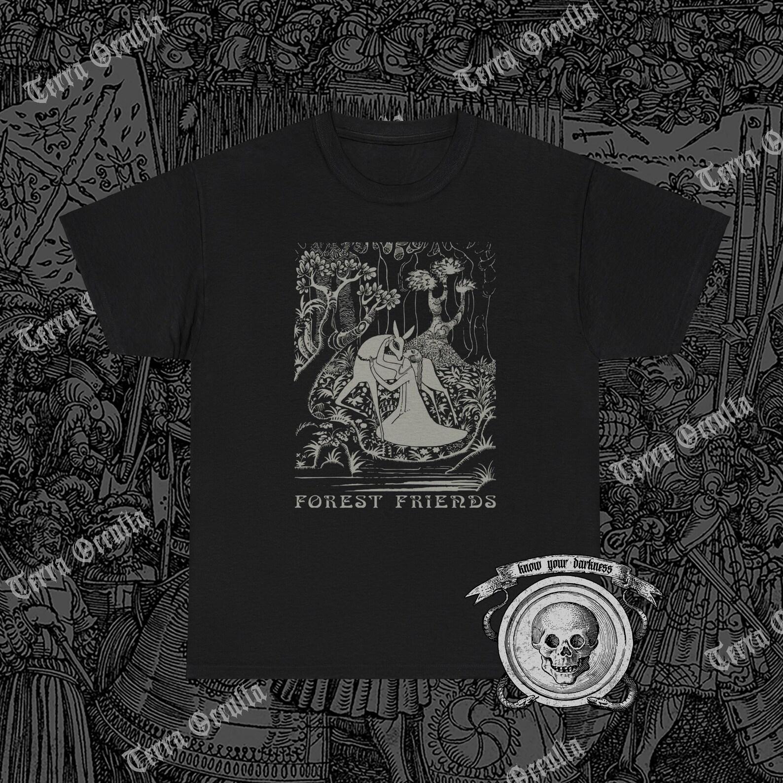 Forest Friends Shirt, Nature Lover, Paganism, Folklore XL