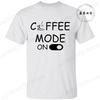 New Men's T-shirt Classic Short Sleeved Shirt COFFEE ECG EKG Summer Top Casual T-shirt CAFFEINE MEME Casual Women Tee Shirt Tops