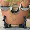 3Pcs Mini Plant Pot Feet Cat Dog Design Flower Pot Risers Holders Stand Holder
