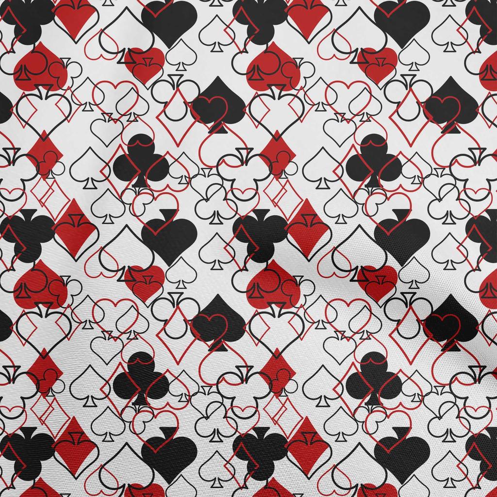 oneOone Bavlněná flexibilní modrá látka na šití pokerových karet, potištěná látka na metráž, šicí potřeby pro oblečení, 40 palců