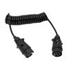 For European Commercial Vehicle Trailer 12V Spring Wire 2M 7-Core Towing Coiled Wiring For Car Trailers Camper Accessories