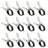 Pool Cover Securing Clips 6/12 Pcs Durable Stainless Steel with Blue Plastic Handle Easy to Install for Outdoor Pool Winter Cover