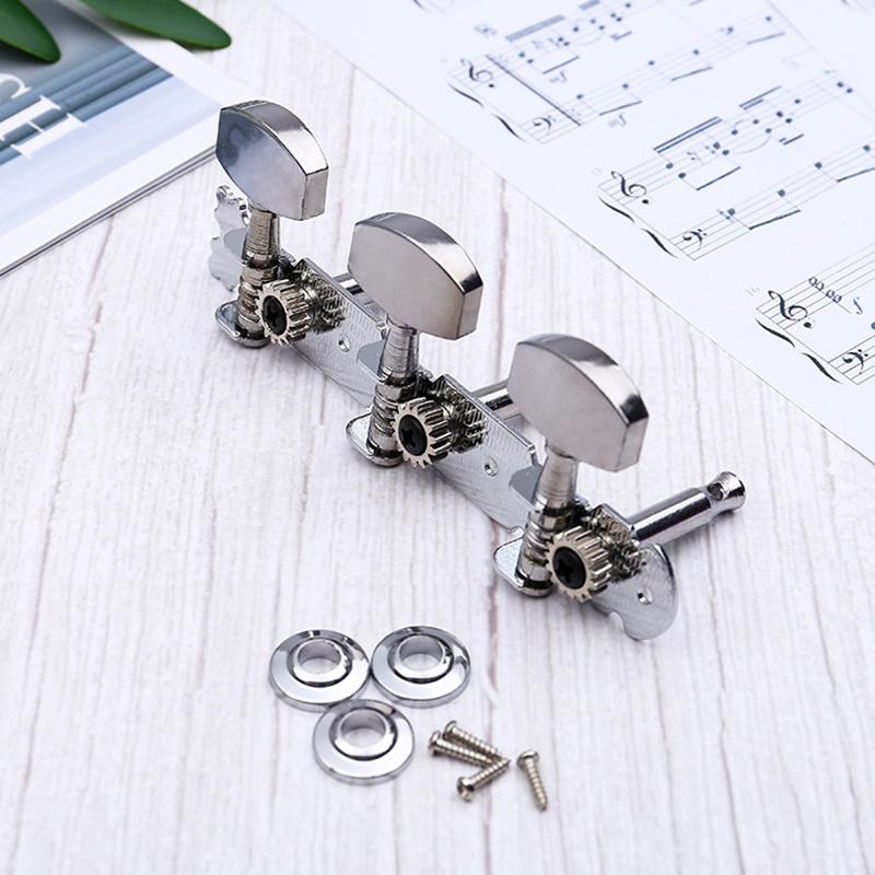 Guitar String Buckle Accessories, 6 Pieces, Guitar String Tuning Nails, Triple Tuner, Guitar Replacement Parts