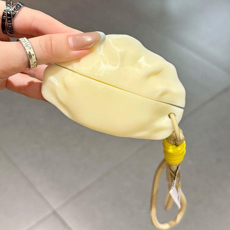 

Buds5pro Earphone Case Redmi Redmi Buds6 Youth Edition Protective Cover 6pro Niche Style Silicone Drop-Resistant Soft Case Creative Men and Women Xiaomi Buds5 Dumplings + beige hand rope