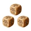 Wooden Quilting Decision Dice Office Stress-Relief Dice Funny Desk Work Dice Handmade Gag Gifts