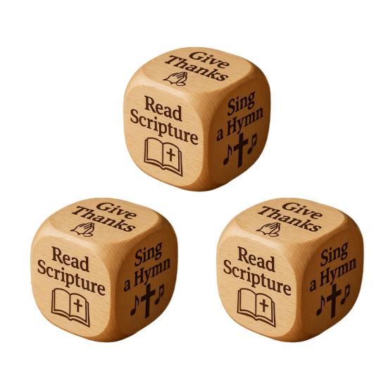 Wooden Quilting Decision Dice Office Stress-Relief Dice Funny Desk Work Dice Handmade Gag Gifts