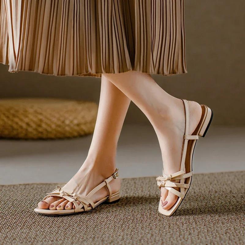 Fashion Summer Gladiator Women Sandals Casual Open Toe Red Patent Leather Shoes Ladies Elegant Flats Sandalias