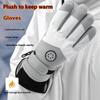 1Pair Autumn And Winter Women'S Gloves Touch Screen Windproof And Warm Riding Snow Play Men'S And Women'S Warm Gloves
