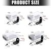 10Pcs L Shaped Corner Brace Stainless Steel 90 Degree Right Angles Metal Brackets for Cabinets Shelves Easy To Install