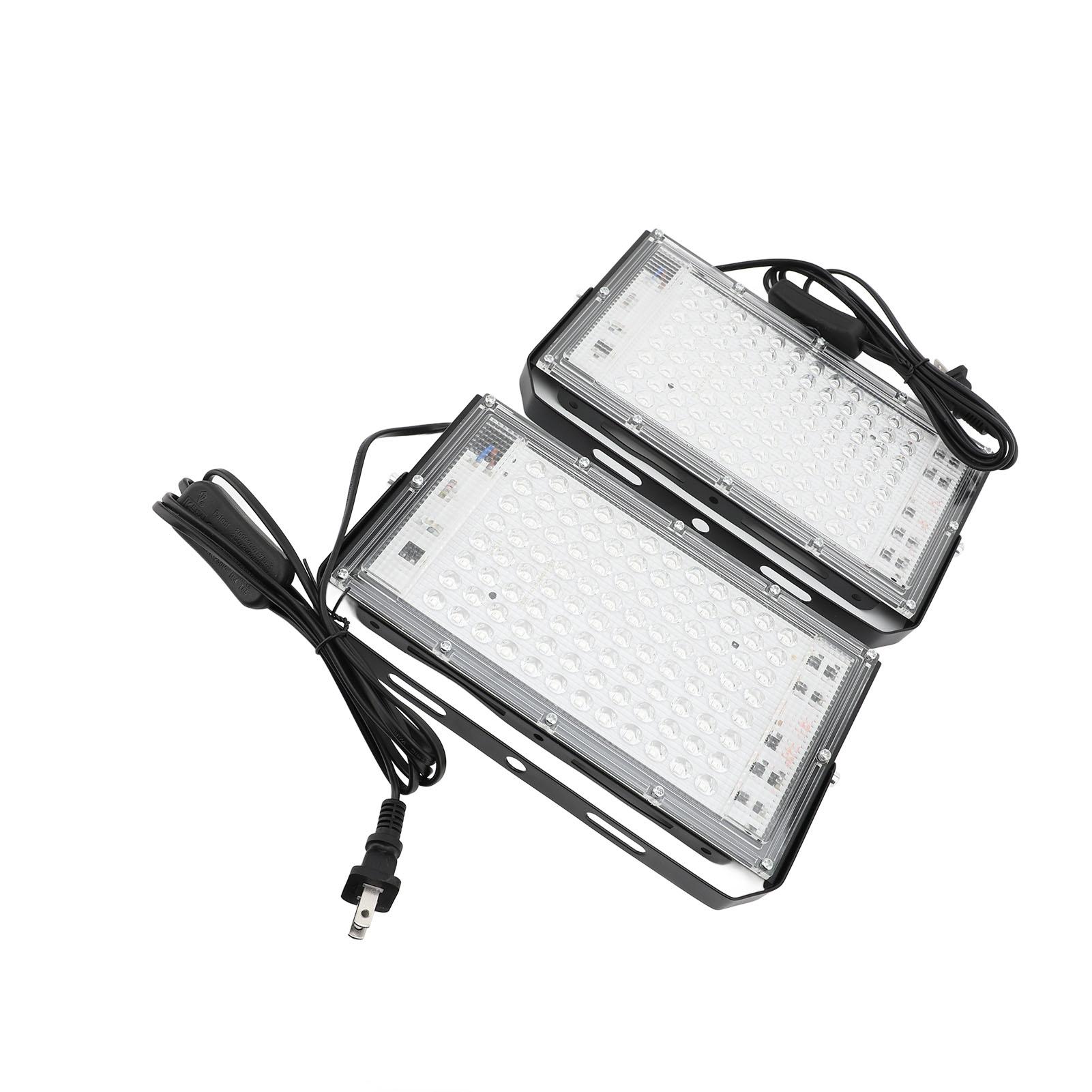 

2 шт. УФ-светильник черного цвета LED 90 Вт IP66 водонепроницаемый для светящегося освещения сцены для вечеринки краска для тела флуоресцентная чёрный