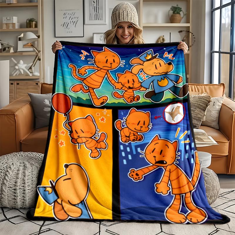 Dog Man Ultra Soft Flannel Throw Blanket Warm Cozy Blanket for Bed Couch or outdoor best gift