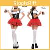 Hochwertiges Oktoberfest Bier Kellnerin Dirndl Outfit Ideal für Themenpartys