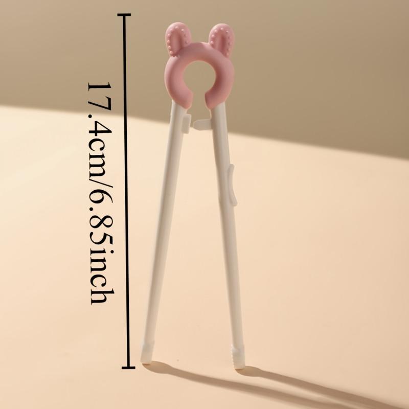 3 Paar Nützliche Lernstäbchen Niedlicher Hase Kinder Trainingskorrektur Kinderstäbchen Anfänger Küchengeschirr