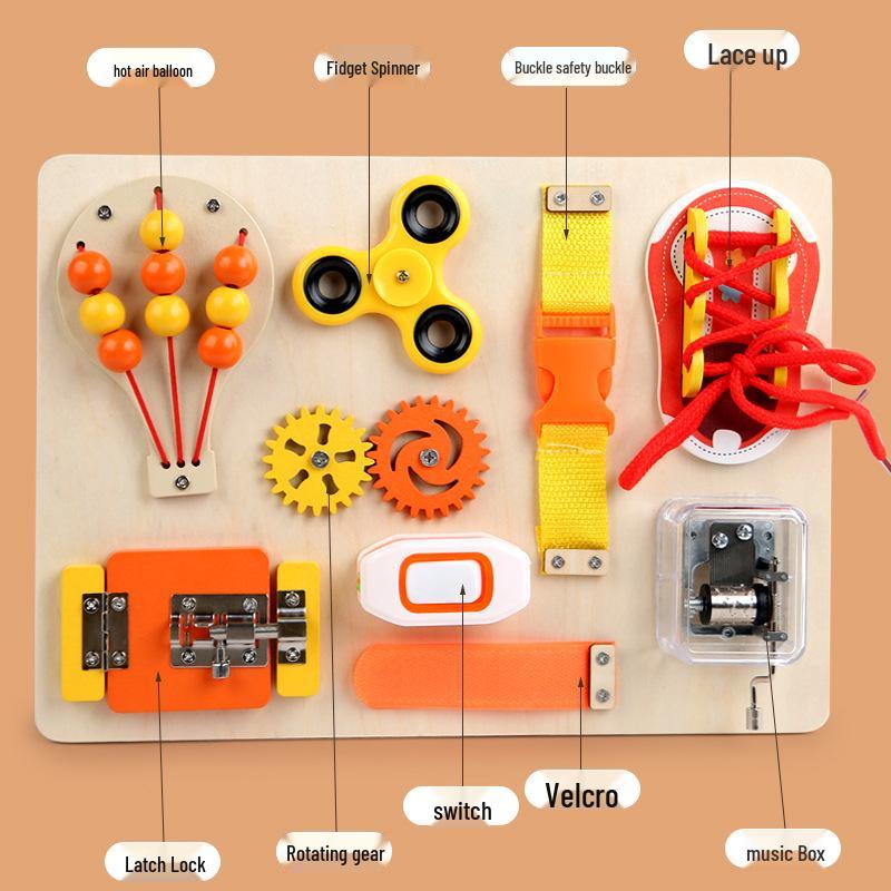 Montessori Puzzle Board: Educational Toy for Early Learning and Cognitive Development