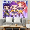 KPop Demon Hunters Print Tapestry, Backdrop, Easy Setup, Ideal for Bedroom, Office & Living Room, with Aesthetic Wall Hanging Decor.