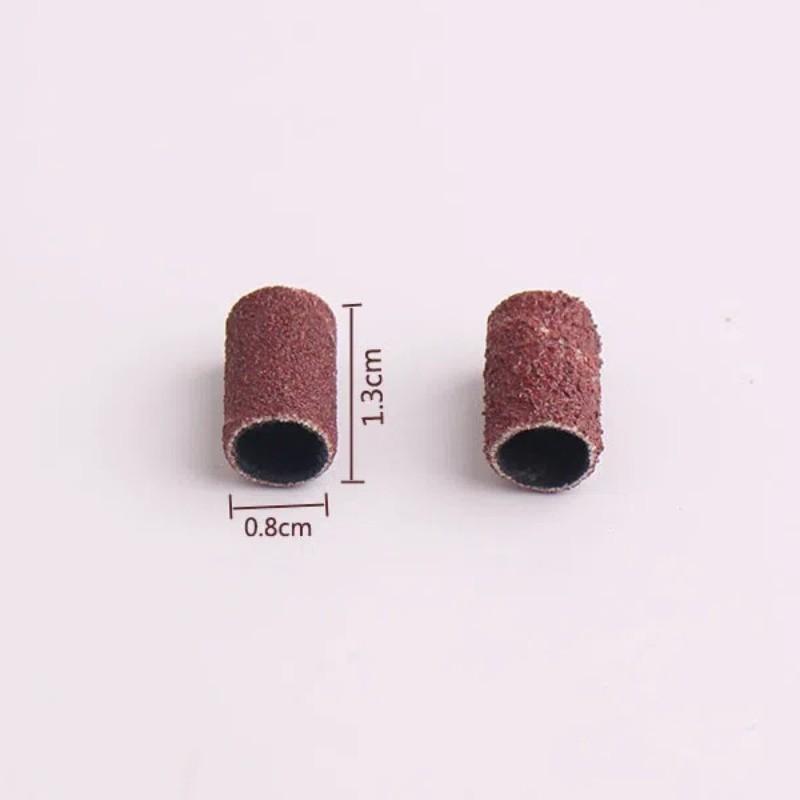 100Pcs Sanding Bands Grit File for Professional Manicure Pedicure Nail Electric Drill Machine Grinding Sand Ring Bit