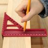 3D Multi Angle Measuring Ruler Woodworking Square Protractor Triangle Layout Measuring Tool 22.5-75 Degree Protractor