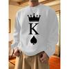 Men's Round-Neck Long-Sleeved Sweatshirt,Suitable for Daily Wearl, Multicolor Sweatshirts, Lightweight Sweatshirts, Outerwear for Winter Seasons