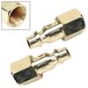 Uickly Connected Quick Connector 2pcs Brass Material