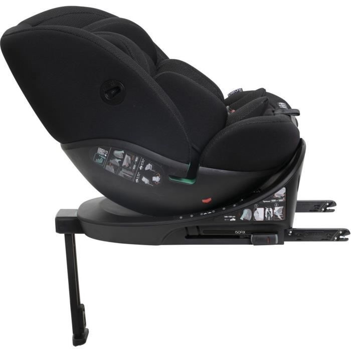 Siege-auto - CHICCO - EVERONE - Groupe 0/1/2/3 - I-Size - Pivotant - Inclinable - Réducteur - Noir