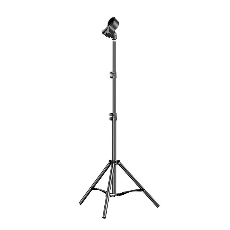 Floor-Standing Retractable Microphone Stand for Live Broadcasting & Singing
