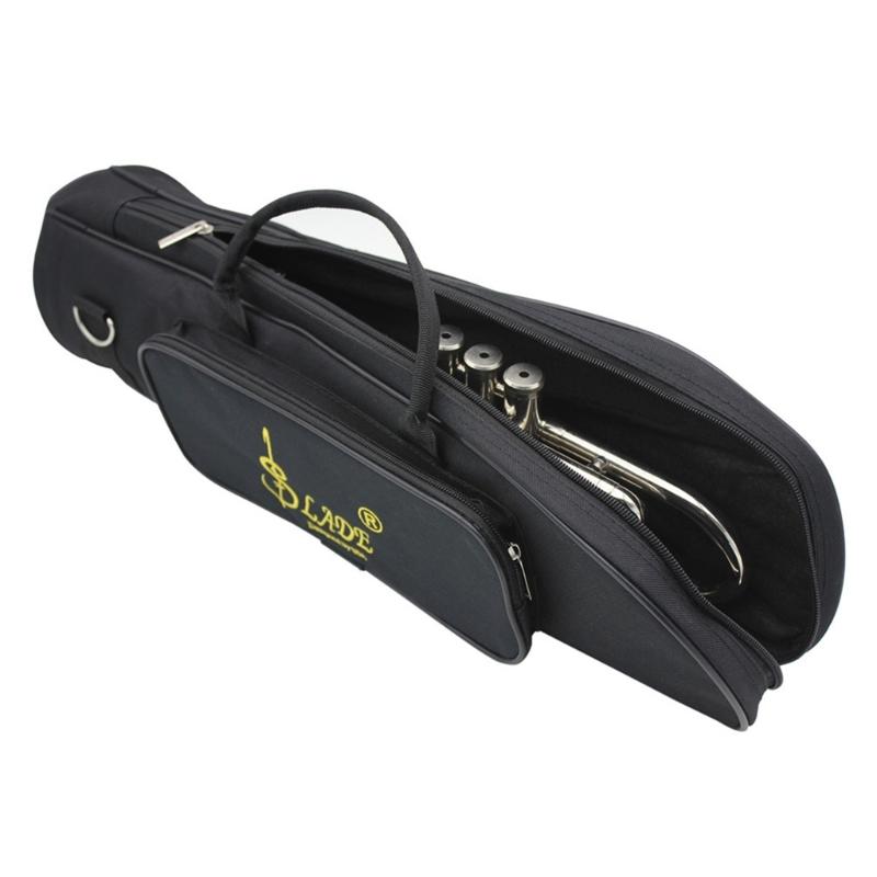 Double Zippers Design Storage Case Trumpet Carrying Case Waterproof Trumpet Bag Lightweight Trumpet Case Trumpet Gig Bag