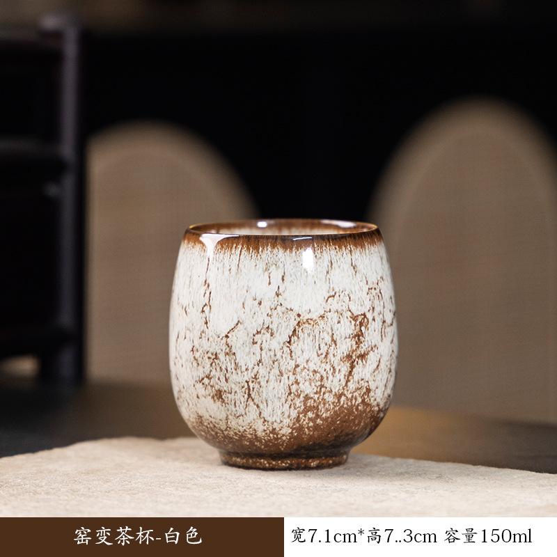 Japanese Style Ceramic Tea Cup Kiln Transformation Household Kung Fu Tea Cup Personal Single Cup Water Mugs Drinkware 150ml New