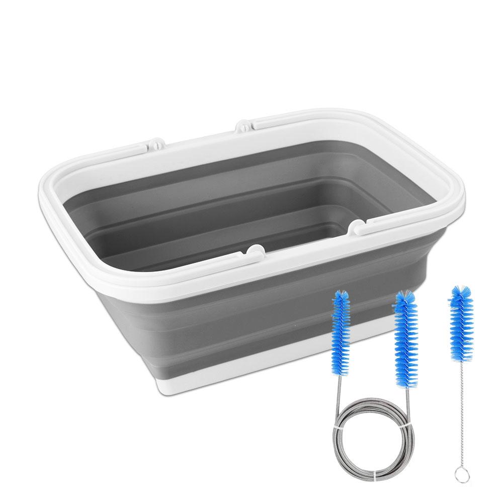 

CPAP Cleaning Kit for Hose and Mask, Cpap Cleaning Kit with CPAP Tube Cleaning Brush & Hose Brush with Collapsible Wash Basin