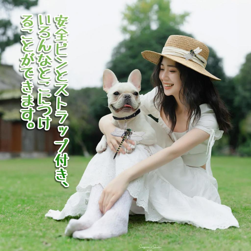 Authentic Dragonfly Insect Repellent, "Nearly the Same Size As the Real Thing," PVC Material, Repels Insects and Animals, Fishing, Home Decor,