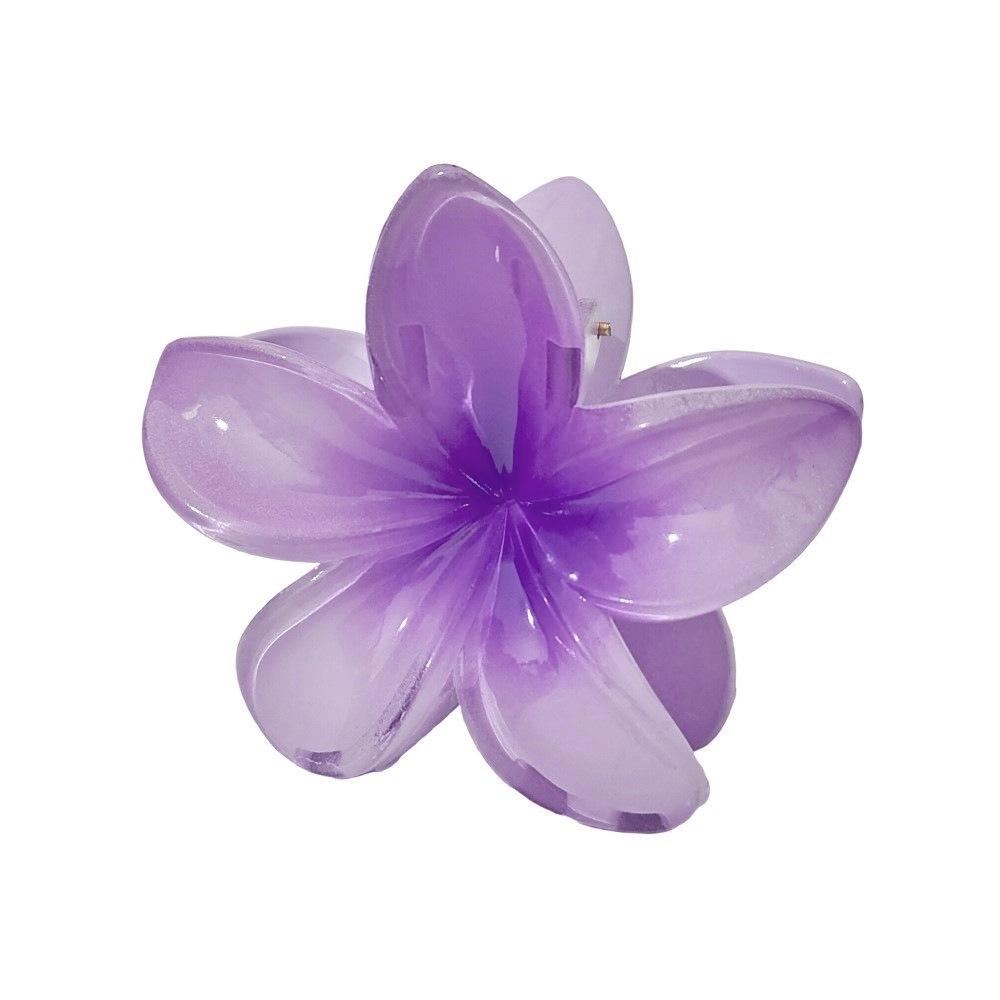 Flower Claw Clip Women Hawaiian Girl Hair Accessories Flower Ponytail Clip Clamp Barrettes Hairpin Summer Beach Jewelry