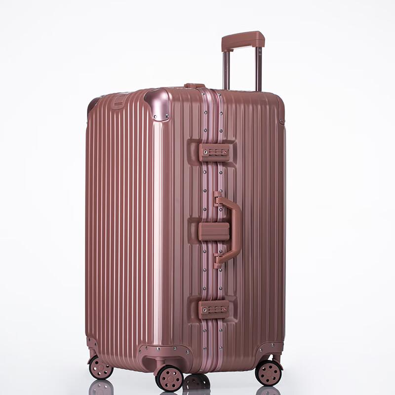 OEING Thickened Aluminum Frame Trolley Luggage 24 inch