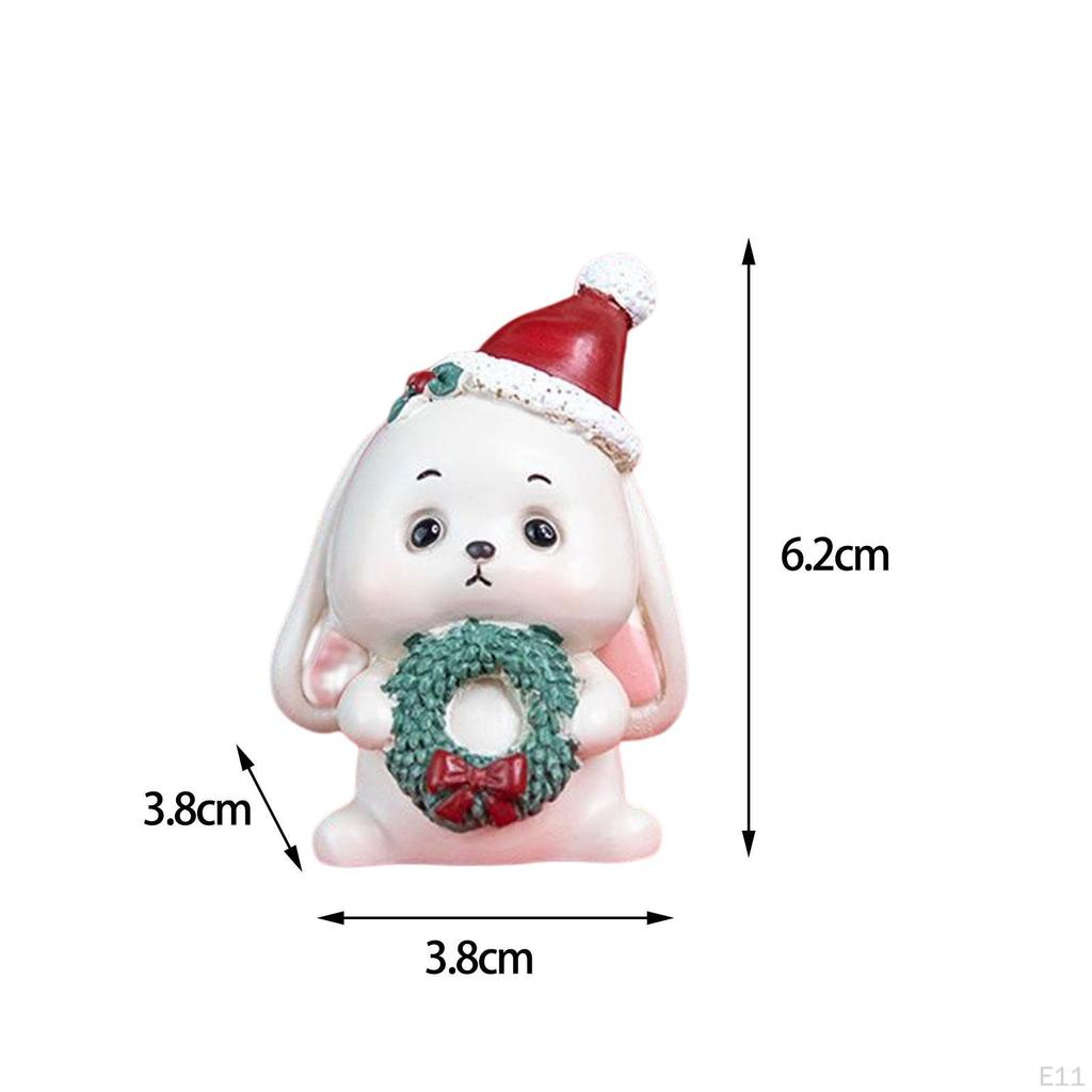 Christmas Figurine Home Decorative Mini Ornament DIY Crafts Micro Landscape Sculpture Miniatures