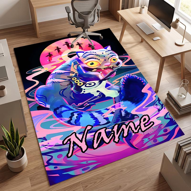 Vânători de demoni kpop (14) Covor de birou personalizat cu nume Decor elegant pentru sufragerie, dormitor, bucătărie