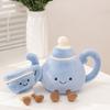Creative Afternoon Tea Themed Coffee Cups Cinnamon Rolls Teapot Toys Plush