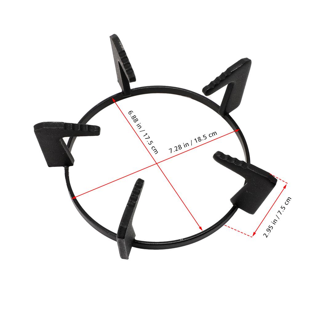 Thickened Cast Iron Stove Rack Anti Slip Gas Cooker Bracket Household Pan Stand Metal Wok Holder Kitchen Accessories Stove Grid