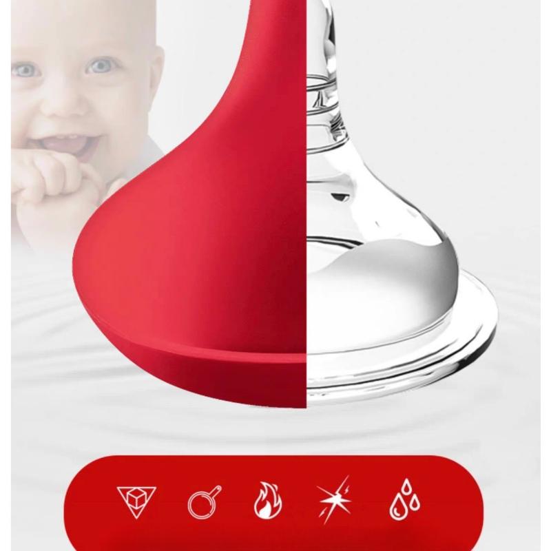 Non-stick Silicone Ladle Soup Spoon Curved Handle Heat Resistant Round Scoop with Hygienic Coating FDA Cook Utensils