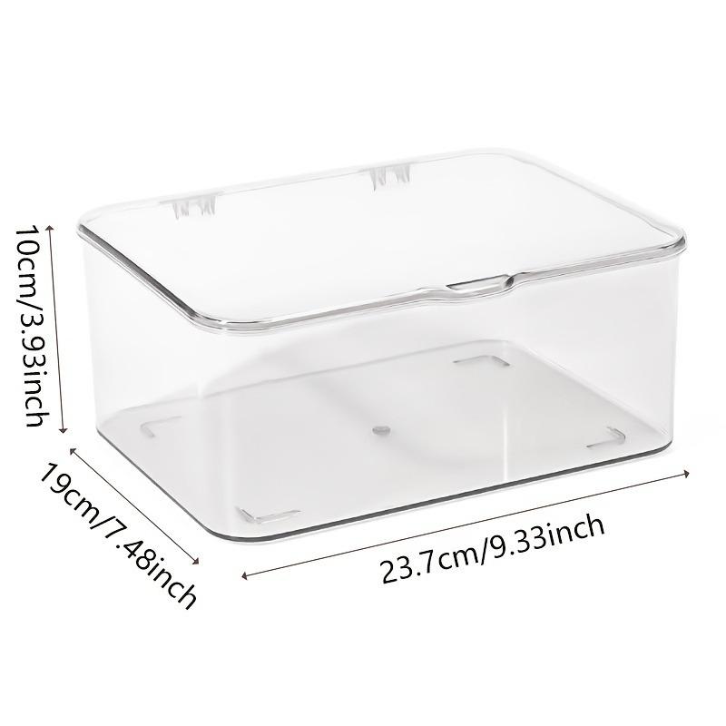 

Acrylic transparent storage box-used for storing small household dolls or items,portable flip design, multi-purpose storage box чистый