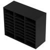 Wood Literature Organizer, 24 Compartments, File Sorter with Removable Shelves, Mailboxes Slot for Office Home Classroom Mailrooms Organization, EPA