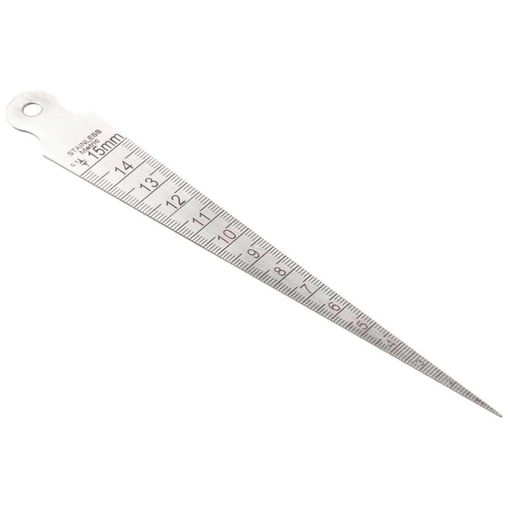 Stainless Steel Welding Gauge Gap Hole Taper Ruler Welding Inspection Taper Gauge  Aperture