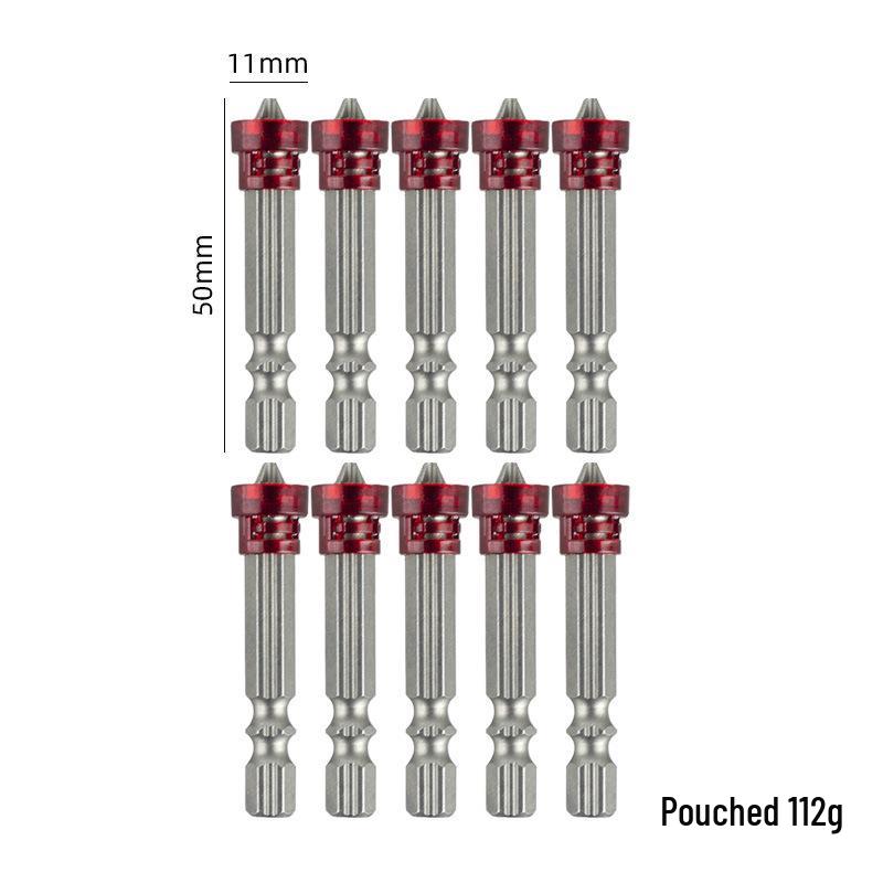 Five-Color PH2 Phillips Magnetic Ring Bit for Electric Screwdrivers (65/50mm)